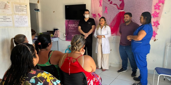 ESF I do Centro promove ação de saúde em homenagem ao Dia da Mulher e ao Março Lilás
