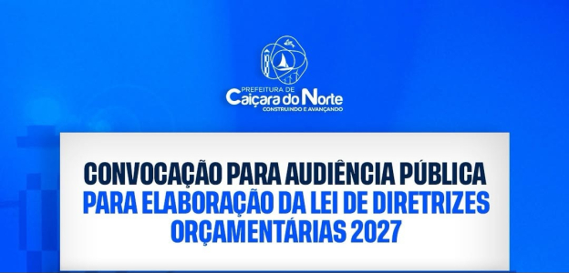 Audiência Pública LDO 2027: sua participação faz a diferença