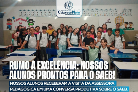 Alunos de Caiçara do Norte participam de bate-papo sobre o SAEB e reforçam a preparação para a avaliação
